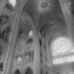 Notre Dame rose window interior