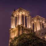 Notre Dame from the River Seine at night